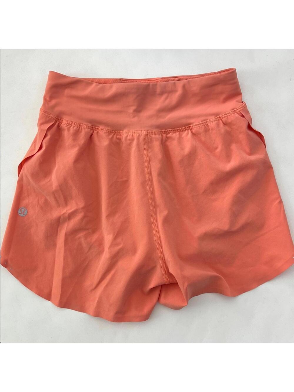 Lululemon Fast and Free High Rise 3” Shorts in Coral Size 0 - Picture 3 of 6